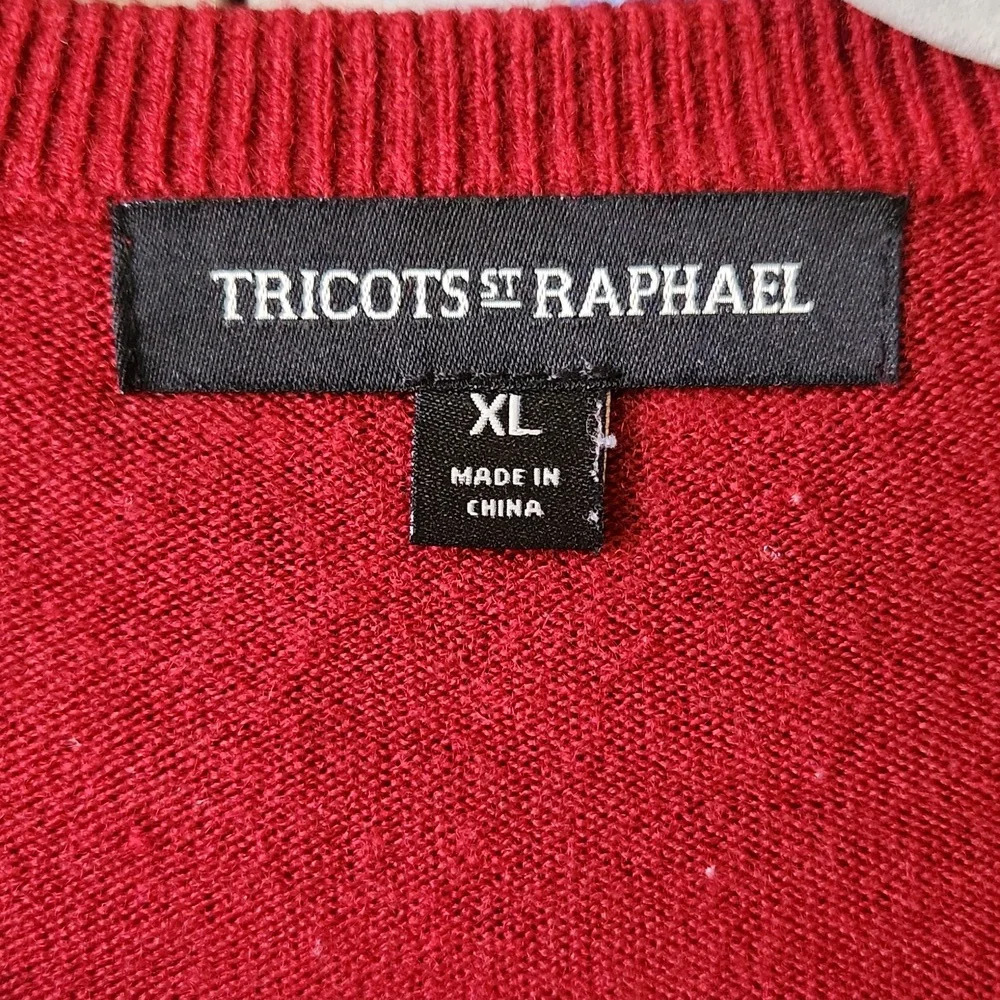 Tricots St. Raphael Red Sweater - Picture 11 of 12